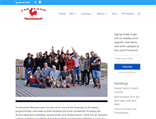 Tablet Screenshot of farlandprovisions.com
